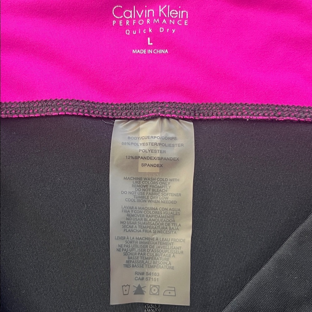 Calvin Klein Performance Women’s Black Leggings Yoga Pants -Size L - Picture 3 of 7